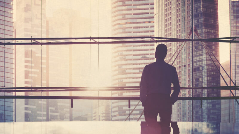 Businessman Leader Thinking about business acumen excellence with the business acumen institute