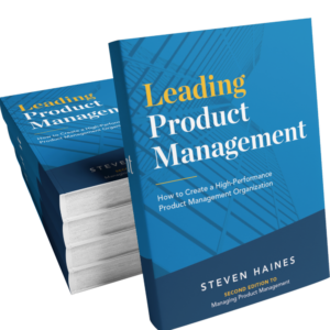 leading product management book cover by steven haines for product managers and leaders